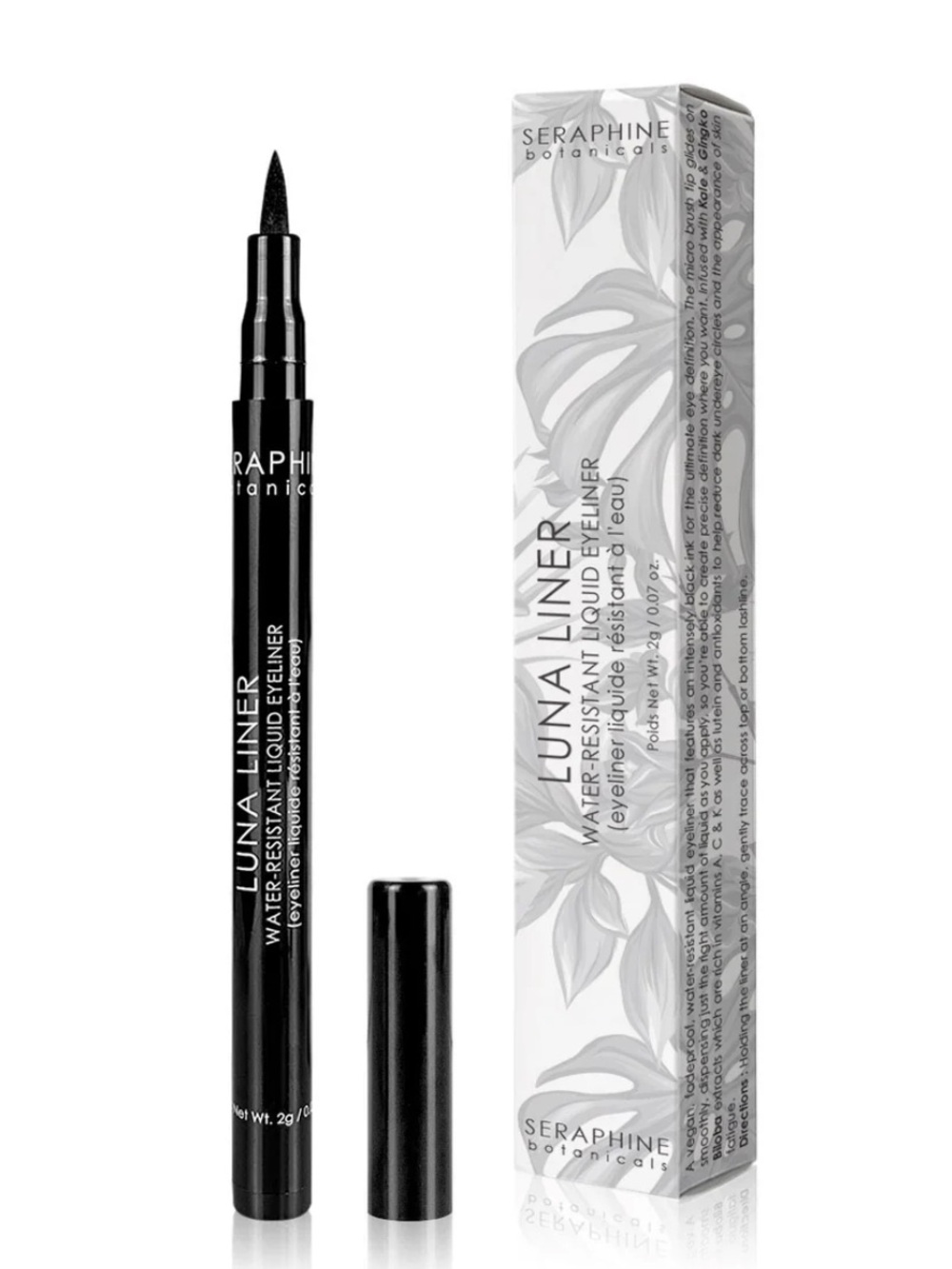 Seraphine Botanicals Luna Liner - Water-Resistant Liquid Eyeliner 2g BRAND NEW